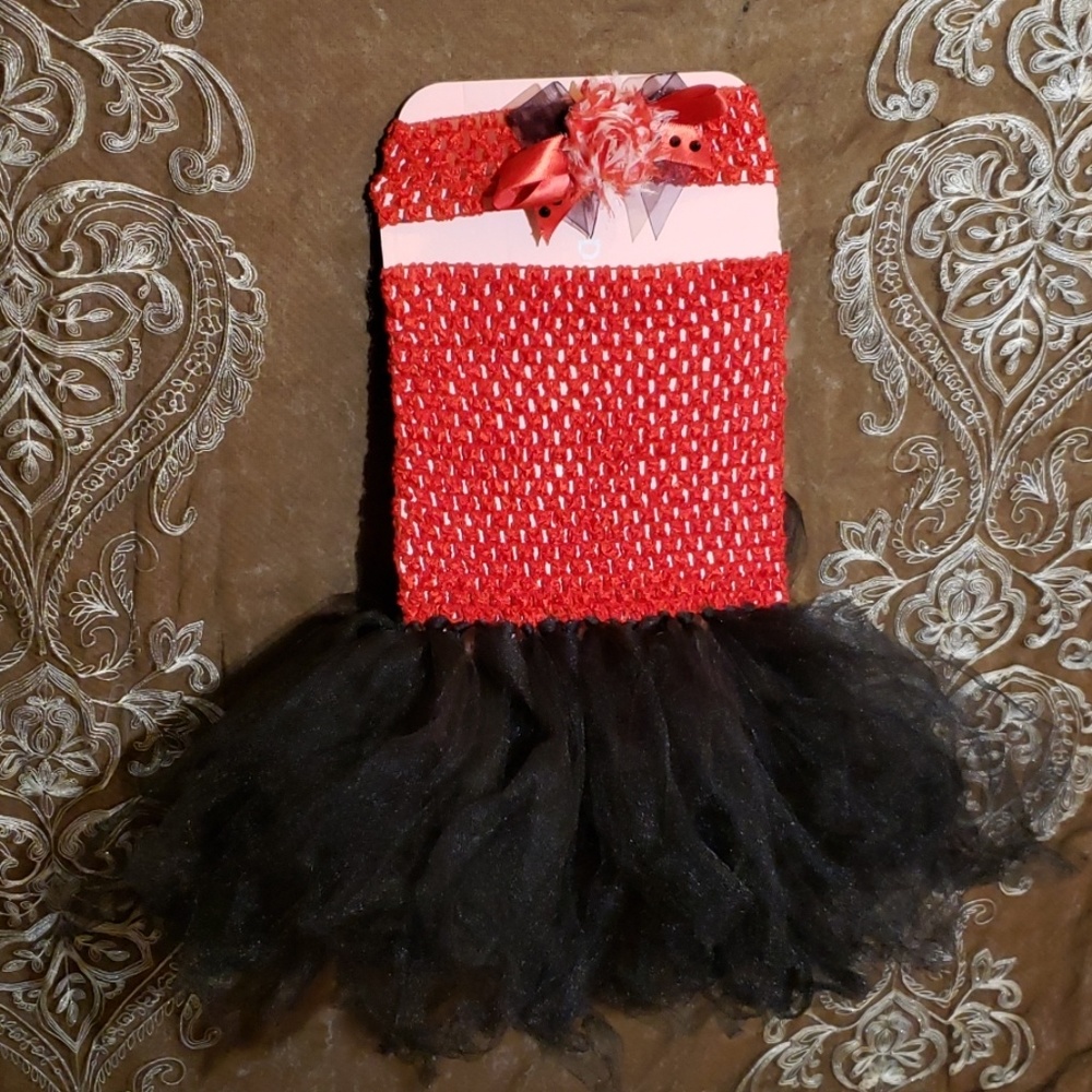 Tutu Dress 9-12mo with Matching Headband - Picture 1 of 4